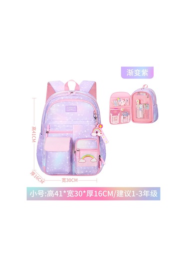 Reedark Kızlar İçin Hafif Ve Büyük Kapasiteli Prenses Çantası - Mor Renk Mor