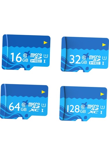 Monyee Netac P500 128gb Mikro Sd Kart - Uhs-1 Class10, 80mb/s Hızlı Okuma, Kameralar, Araç Kaydediciler İçin Dayanıklı Hafıza Kartı Deniz Mavisi