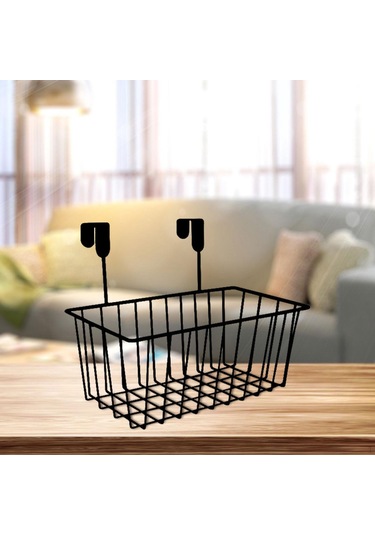 Siyah Dolap Kapısı Düzenleyici, Kancalı Örgü Saklama Sepetleri, Asma Sepet, Tel Sepet Hakkında