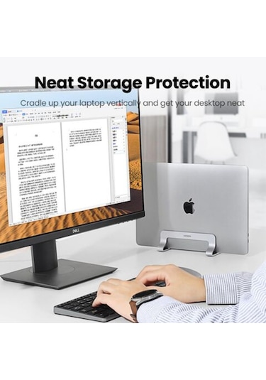 Ugreen 20471 Alüminyum Notebook Apple Uyumlu MacBook Dikey Masaüstü Standı