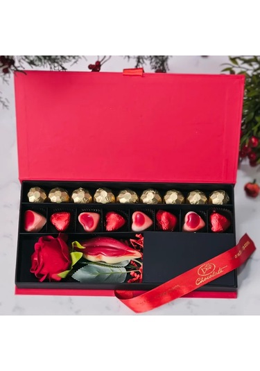 Sevgililer Günü Çikolatalı Gül Kutusu