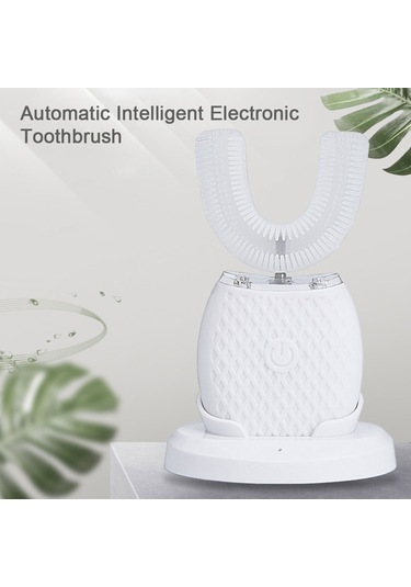 Youtek Otomatik U Şekilli Diş Fırçası - 360 Derece Temizlik, 3 Modlu Şarj Edilebilir Çok Renkli