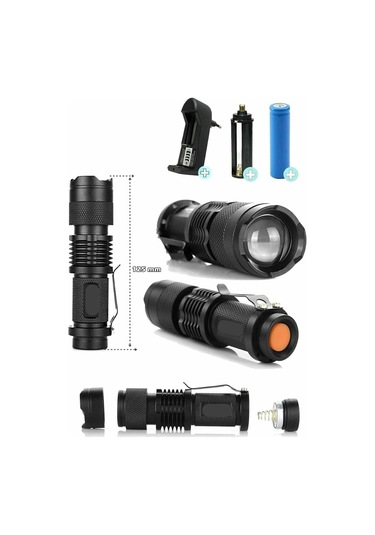 Zoomlu El Feneri Su Geçirmez El Feneri Kama Star Km82