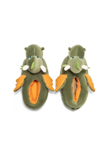 Twigy Dragon-2 Çocuk Hayvanlı Panduf Yeşil 30/35 EE0572 Twigy Dragon-2 Çocuk Hayvanlı Panduf Yeşil 30/35 EE0572