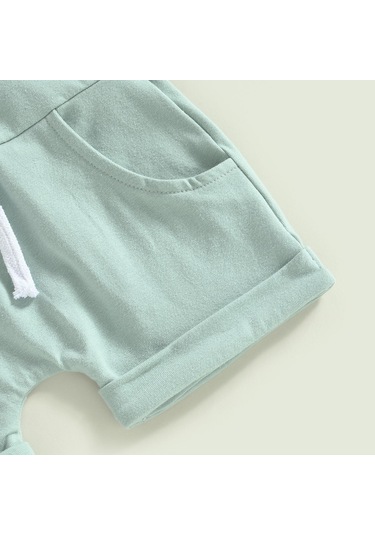 Kahverengi Kısa Setler Bebek Boys İçin Giysiler Yaz 2023 Yenidoğan Çocuk Giyim Bebek Öğeleri Şeyler Kısa Kollu Üstler Ve Şort Takım Elbise Kahverengi