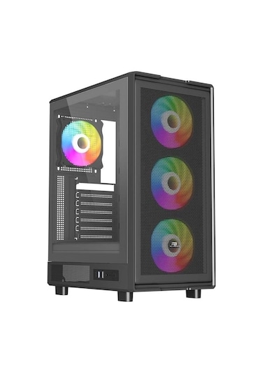 Powerboost  2-JBST-PBA601B 600W 80+ Mid Tower Oyuncu Bilgisayar Kasası