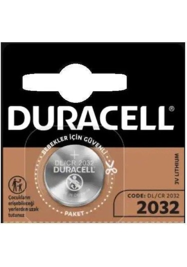 Duracell CR2032 3V Lityum Düğme Pil
