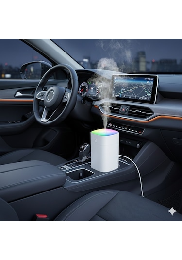 400ml Rgb Işıklı Süper Sessiz Usb Hava Nemlendirici & Aroma Difüzör