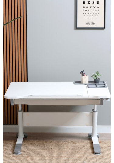 Sirius Basic Yükseklik Ve Eğim Ayarlı, Çekmeceli Bilgisayar Ve Oyuncu Masası, Çalışma Masası, Gri Gri Sirius Basic Yükseklik Ve Eğim Ayarlı, Çekmeceli Bilgisayar Ve Oyuncu Masası, Çalışma Masası, Gri Gri