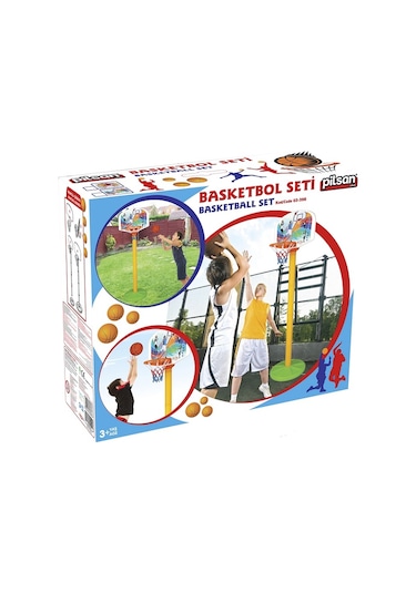 Pilsan Süper Ayaklı Basketbol Pota Seti - Top