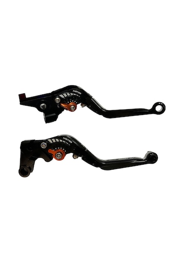 Yamaha Mt07 Mt09 Uyumlu Uyumlu Katlanabilir Uzayabilir Manet Turuncu