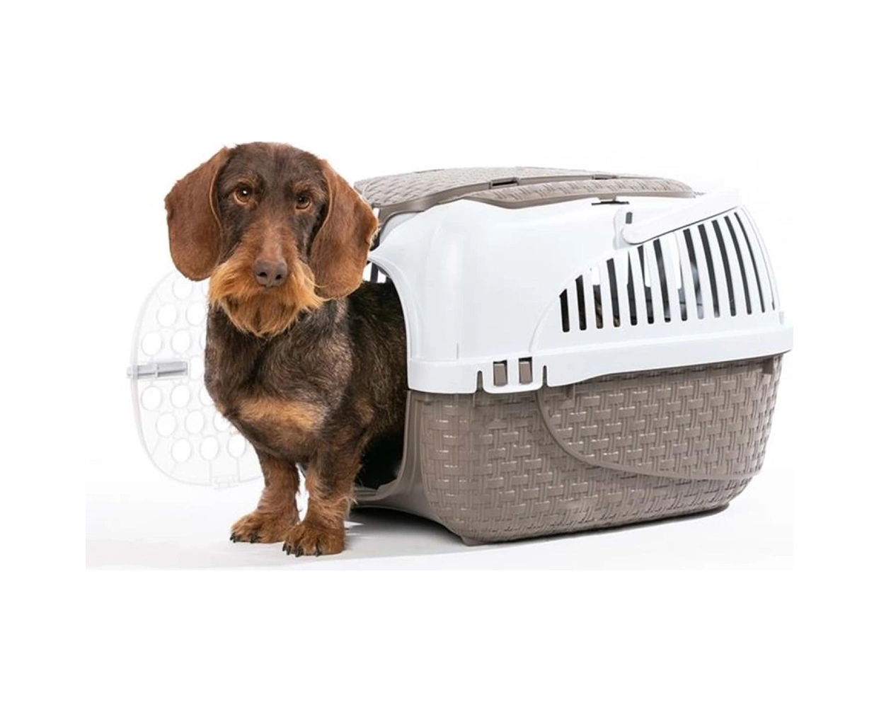 Bama Kedi Ve Köpekler İçin Maxy Transporter Tortora Boz Kahverengi 59x38x37 Cm
