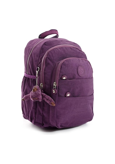 Ultra Hafif Çok Cepli Orta Boy Sırt Çantası Unisex Mor Model: 571-4c Mor