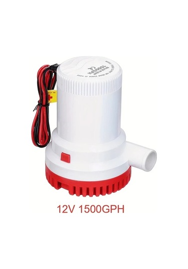 Honeybeeshop 12v 1500gph Yüksek Basınçlı Batırılabilir Sifon Pompası Tekne Yat Karavan Deniz Uçakları İçin Dayanıklı Plastik Gövdeli Su Pompası