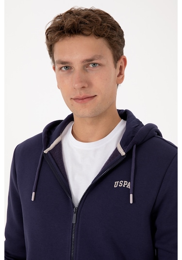U.S. Polo Assn. Erkek Regular Fit Mürdüm Şardonlu Örme Hırka 50313755-VR074