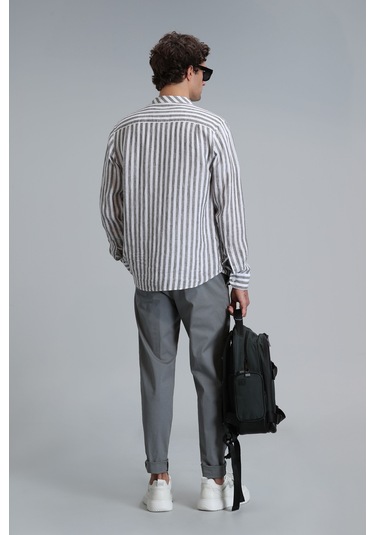 Lufian Tom Smart Erkek Chino Pantolon Slim Fit Yeşil Yeşil 111190313100600 Yeşil