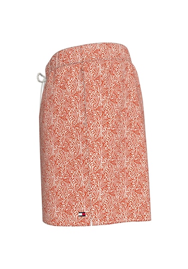 Tommy Hilfiger Medium Drawstring Print Turuncu Erkek Şort-7682 Turuncu