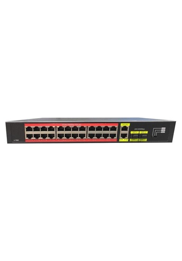Tiwox TP-G2422SFP-POE300W 24 Port Gigabit+2xGB RJ45/2xSFP Uplink Rackmount Poe Switch