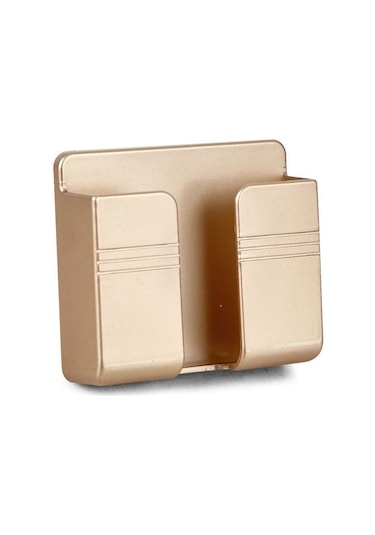 Altın Yumruksuz Braket Uzaktan Kumanda Cep Telefonu Şarj Duvara Monte Kutu Duvara Monte Saklama Kutusu Cep Telefonu Depolama Rafı