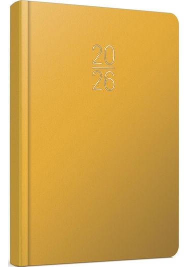 Gıpta 2026 Günlük Çizgili Ajanda 14x20 Cm 100-eck Sarı Sarı
