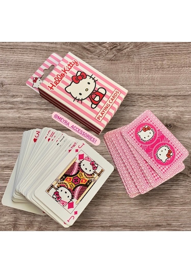 Hello Kitty Iskambil Poker Pişti Oyun Kartı