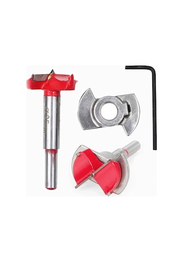 Ahşap Freze Panç Bıçak Takımı Atarlanabilir Derinlik Tas Menteşe