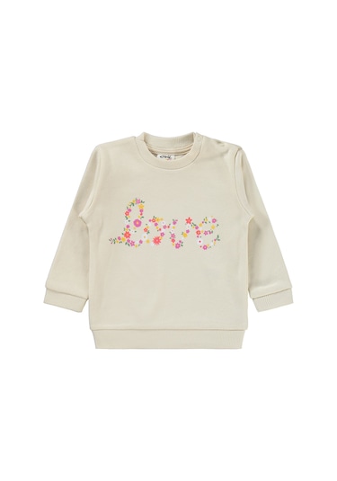 Civil Baby Çiçek Love Baskılı 6-18 Ay Takım - Fil Dişi