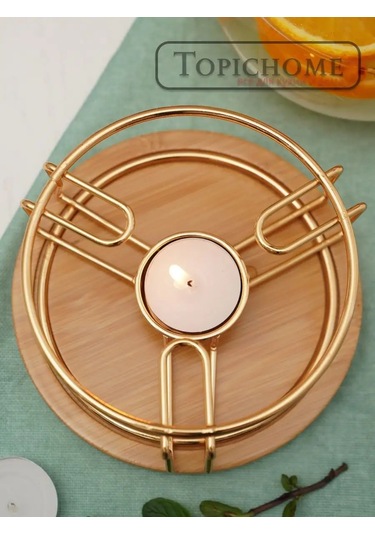 Topichome Çaydanlık Isıtma Standı 14 Cm 160372099 Altın Rengi