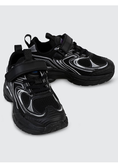 Civil Sport Erkek Çocuk Spor Ayakkabı 31-36 Numara Beyaz-siyah Siyah