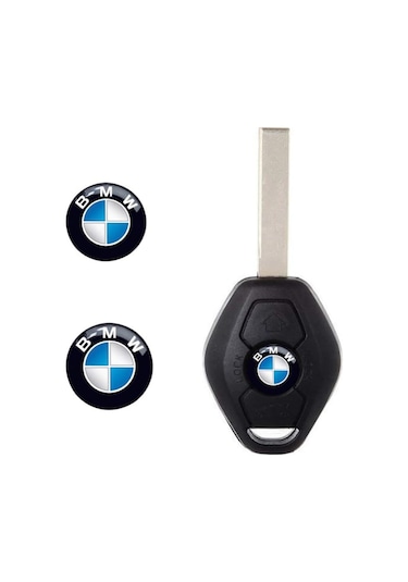 Bmw Için 3 Adet Araç Anahtar Logo Amblemi Çap: 11 Mm.Dir