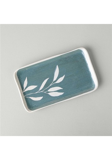 Linens Daphne Seramik 24 Cm Sunum Tabağı Yeşil Yeşil