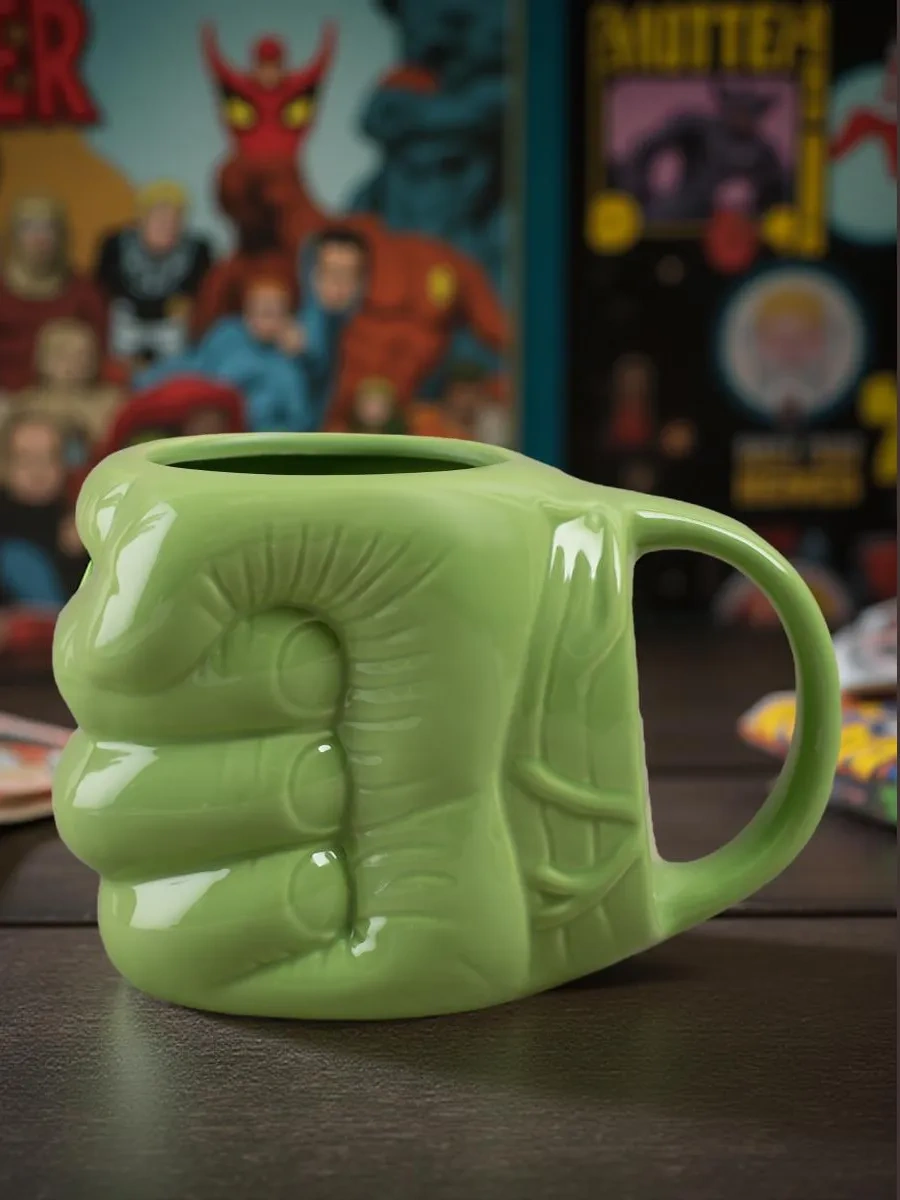 Teplo V Rukah Çay Ve Kahve İçin 3d Seramik Hulk Hedef Kol Bardağı Hediye 188880415 Gri