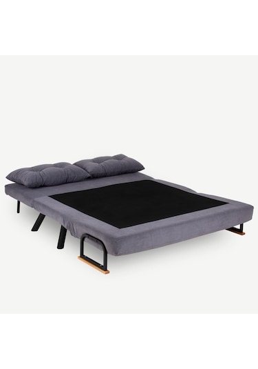 Pafu Sando İkili Katlanır Yataklı Koltuk Gri