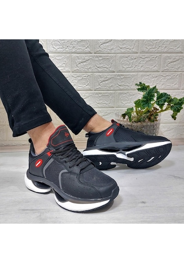 Dunlop 2401 Siyah Fuspetli Air Rahat Taban Erkek Spor Ayakkabı 001