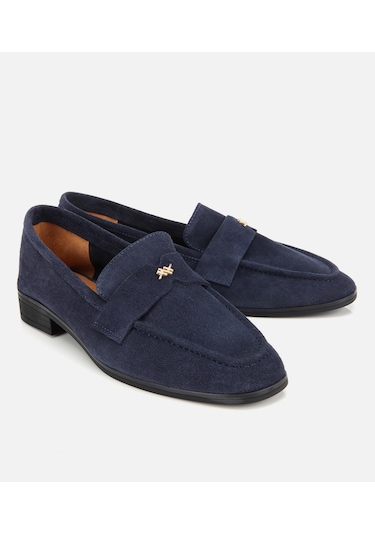 Hotiç Kadın Süet Deri Lacivert Yumuşak Dokulu Klasik Loafer 01ayh312410a680 01ayh312410a680 Lacivert