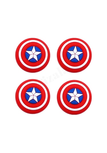 Ps5 Ps4 Xbox Analog Koruyucu Captan Amerika Desenli