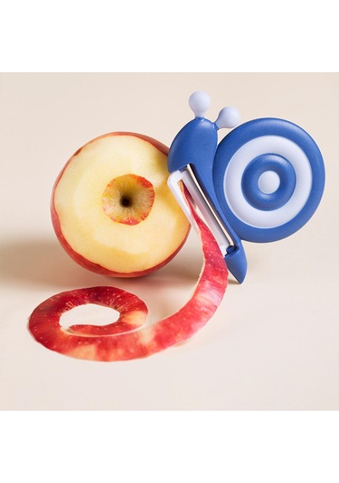 Homyl Sebze Soyucu Seramik Bıçaklı Mutfak Aleti Havuçlar Sebzeler Mavi