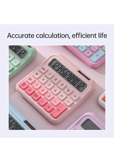 Tenfowee Güneş Enerjili Renkli Hesap Makinesi - Aaa Pil Hariç Beyaz