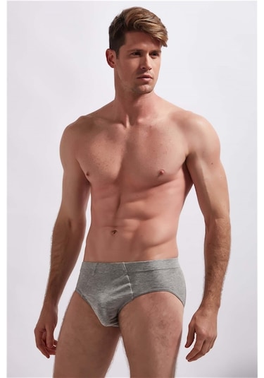 Josejuan Erkek Külot Koton Likralı 1101-gri Melanj Gri Melanj