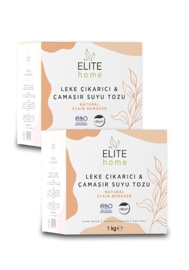The Elite Home Doğal ve Vegan Sertifikalı Leke Çıkarıcı Çamaşır Suyu Tozu 2 x 1 KG