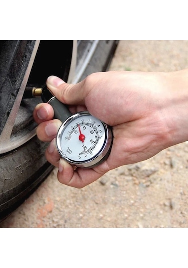 Sones Araba Ve Bisiklet Lastiği İçin Lastik Basınç Göstergesi, Basınç Aralığı: 0-60psı