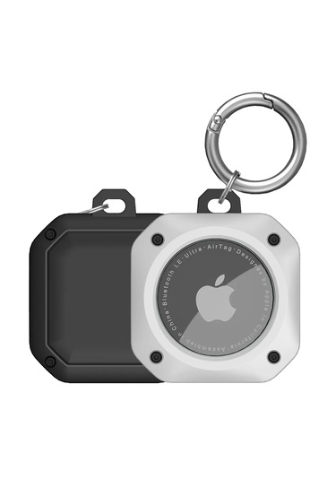 Buff Tagsafe Proshield Taşınabilir Anahtarlık Airtag Kılıf White