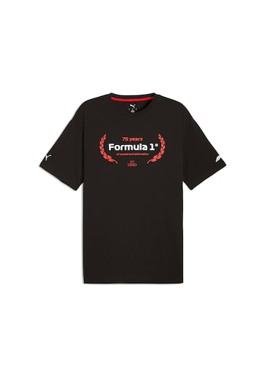 Puma F1 Essentıals Graphıc Erkek Tişört 632652 01 SIYAH