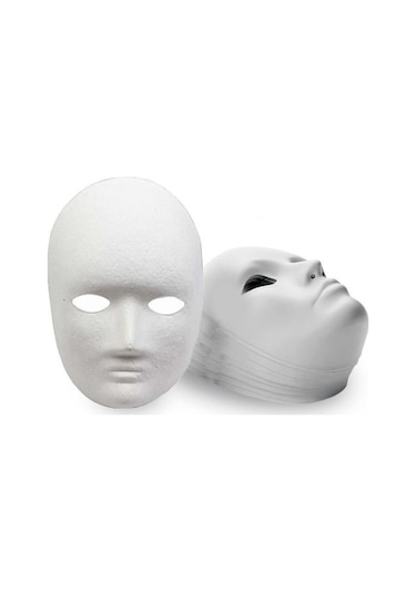 30 Adet Karton Boyanabilir Maske