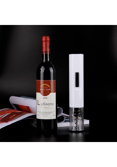 Soulader Elektrikli Otomatik Şarap Açacağı Kırmızı Şarap Tirbuşon Seti Ev Ofis Kullanımı Beyaz