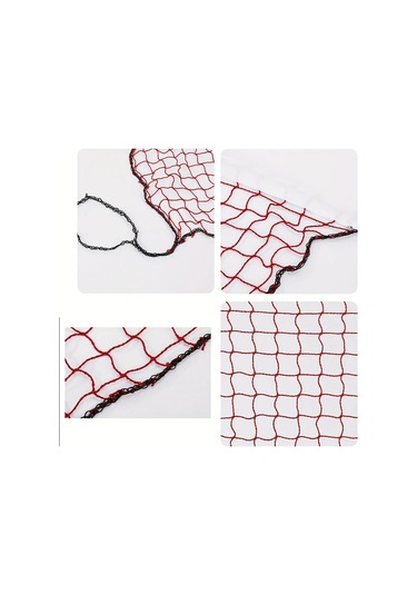 Willowhaven Kırmızı Standart Badminton Filesi 240.16x29.92 Inch İç Ve Dış Mekan Kullanımı