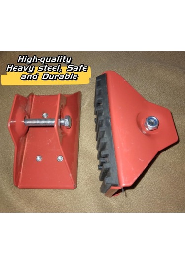 Reedark Alüminyum Merdiven Kayma Engelleme Yedek Ayaklıklı Paspas - 2 Adet Ve Uyumlu Vida Seti