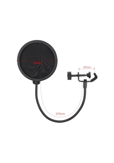 Jms Canlı Yayın Stüdyosu Konuşma Kaydı İçin Çok Fonksiyonlu Mikrofon Tutucu Braketi Ve Masa Klipsi