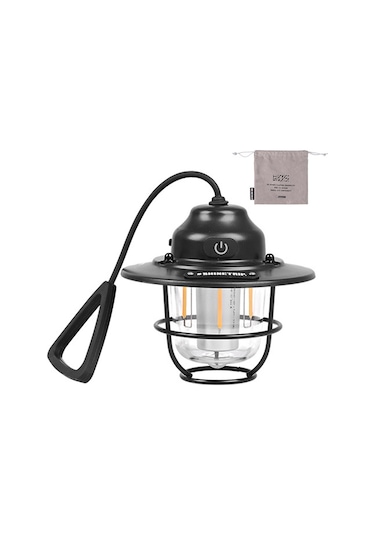 Shinetrip Akülü Kamp Lambası Taşınabilir Hung Işık Açık Retro Siyah