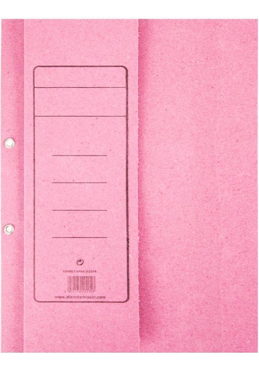 Alemdar Pembe Yarım Kapak Karton Dosya 50 Adet